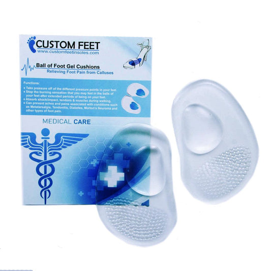 Ball Of Foot Gel Cushions – Foot Pain Reliever From Calluses And Corns - Custom Feet Insoles