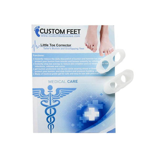 Little Toe Corrector - Tailor's Bunion and Overlapping Toes - Custom Feet Insoles