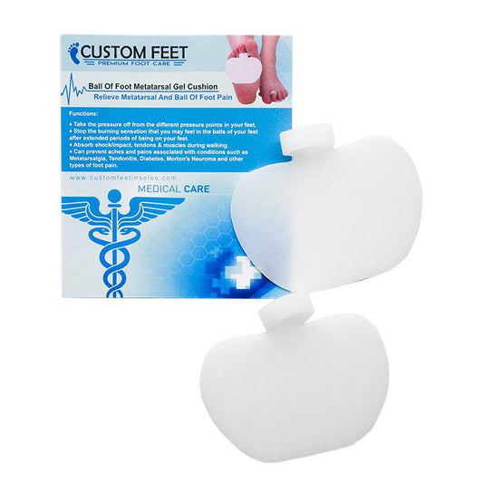 Ball Of Foot Metatarsal Gel Cushion - Relieve Metatarsal And Ball Of Foot Pain - Custom Feet Insoles