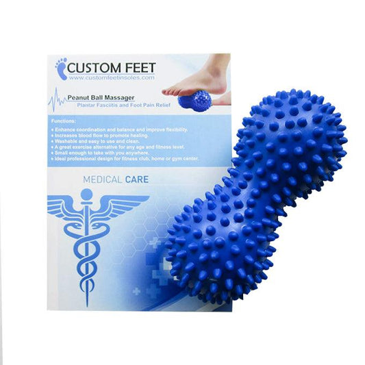 Peanut Ball Massager - Plantar Fasciitis and Foot Pain Relief - Custom Feet Insoles